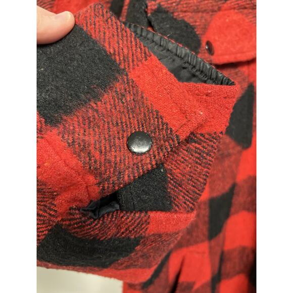 ASO Vintage 70s Mens L Buffalo Plaid Wool Hunting Coat Alternative Ed Gein - Picture 14 of 16